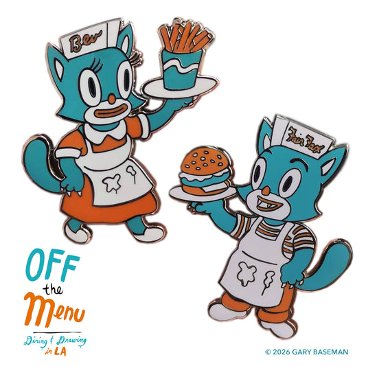 Off the Menu - Beverly & Fairfax Enamel Pin Set (PRE-ORDER)