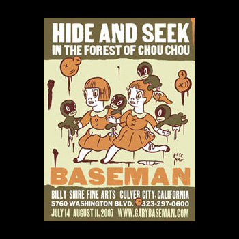Hide and Seek Letterpress Poster