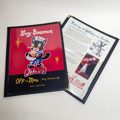Limited Edition Menu-Style Booklet from "Off the Menu" Exhibition