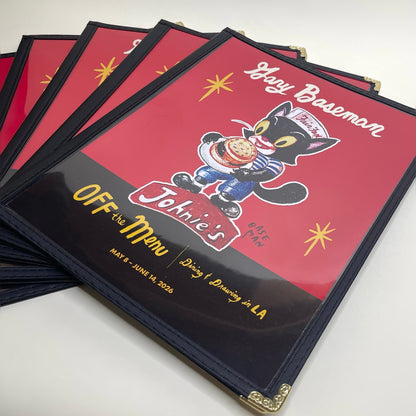Limited Edition Menu-Style Booklet from "Off the Menu" Exhibition