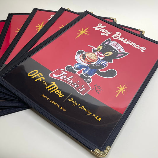 Limited Edition Menu-Style Booklet from "Off the Menu" Exhibition