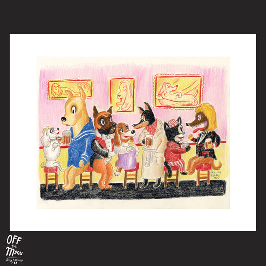 Off the Menu Signed and Numbered Print - Dog Mural Homage (PRE-ORDER)
