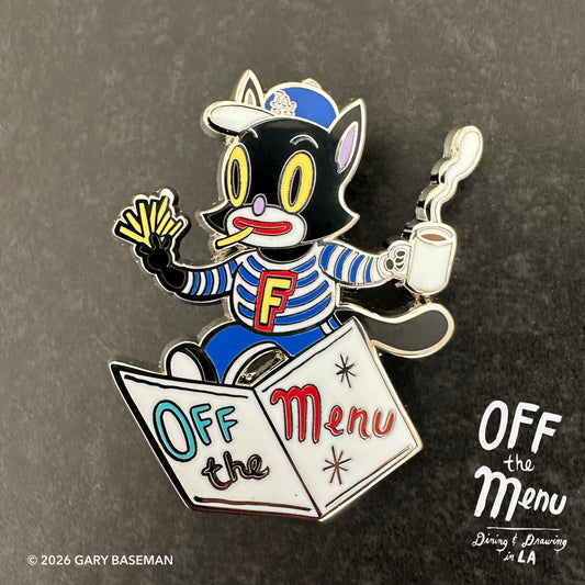 Off the Menu - Fairfax the Cat Enamel Pin (PRE-ORDER)