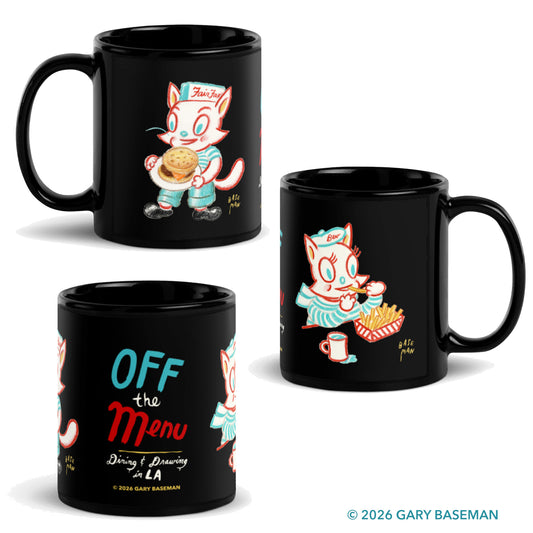 Off the Menu - Retro Neon Cats Mug (PRE-ORDER)