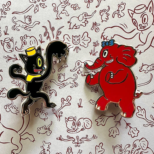 The Mighty Paw Enamel Pin Set