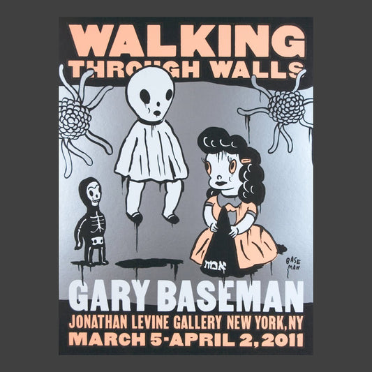 Walking Through Walls Letterpress Poster